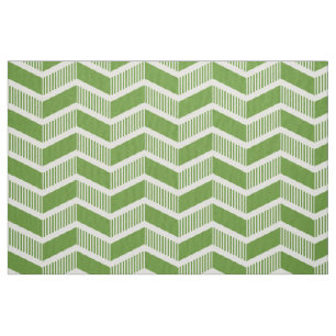 Stepped Chevrons - Avocado Green Stoff