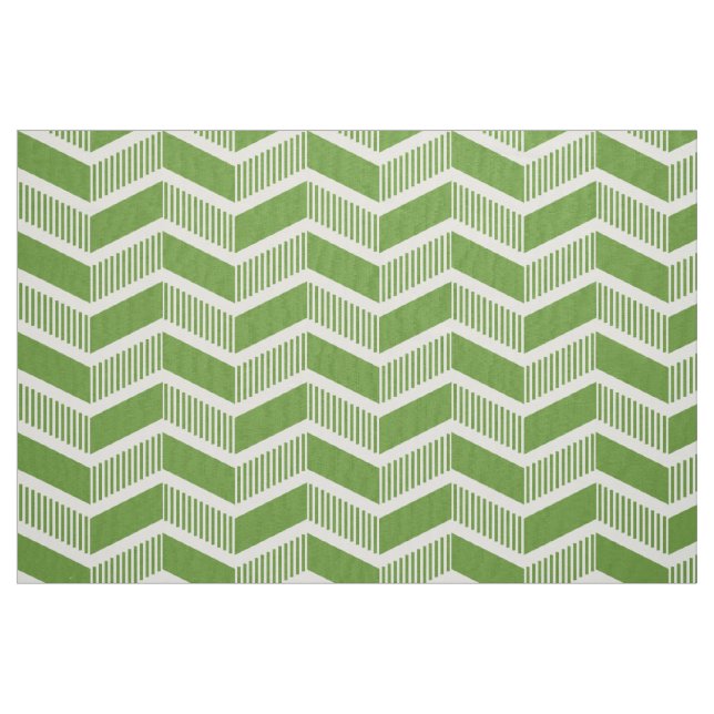 Stepped Chevrons - Avocado Green Stoff (Fat Quarter (45,7 x 55,9 cm))