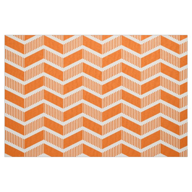 Stepped Chevrons - Orange Stoff (Fat Quarter (45,7 x 55,9 cm))