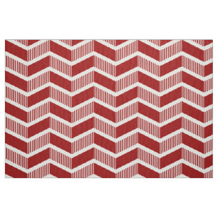 Stepped Chevrons - Ruby Red Stoff