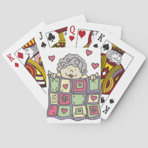 Steppende Frau Spielkarten