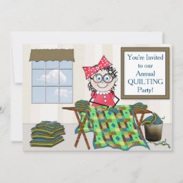 STEPPENDE PARTY EINLADUNG - QUILTER MELODIE