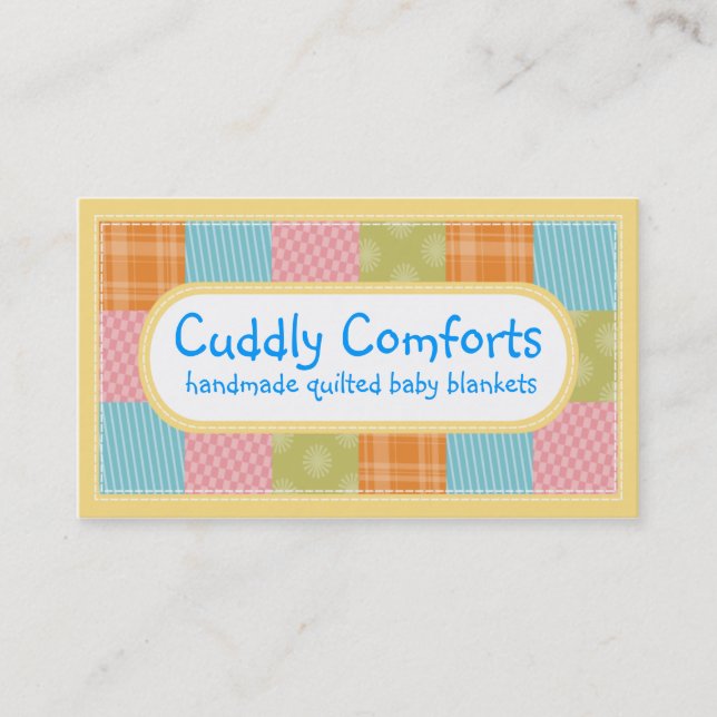 Steppende quilters visitenkarte (Vorderseite)