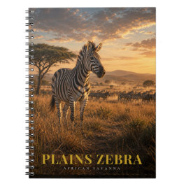 Steppenzebra Afrikanische Savanne TIERE Notizblock
