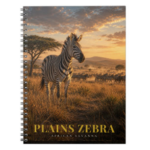 Steppenzebra Afrikanische Savanne TIERE Notizblock