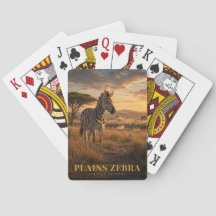 Steppenzebra Ostafrikanische Savanne TIER Poker