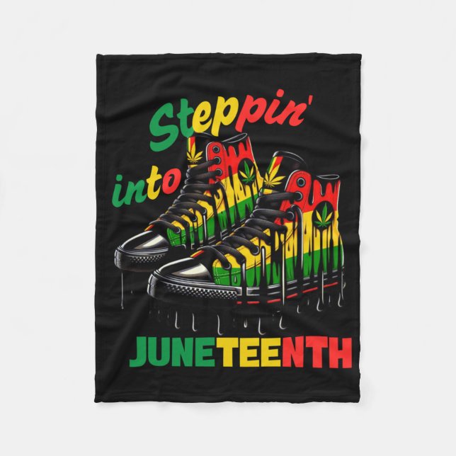 Steppin' Into Juneteenth Fleecedecke (Vorderseite)