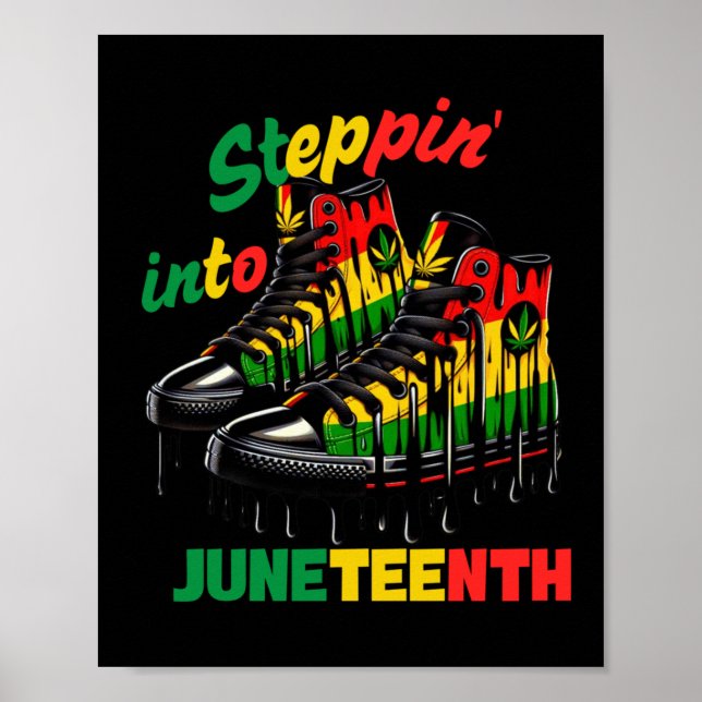 Steppin' Into Juneteenth Poster (Vorne)