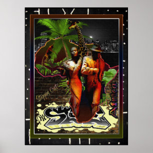 Steppin Out of Africa Poster