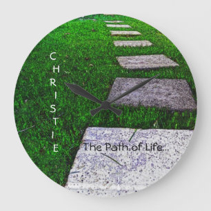 Stepping Stones by Shirley Taylor Große Wanduhr