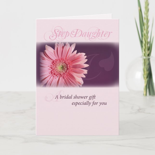 Steptocher, Brautparty Pink Daisy Einladung (Vorderseite)