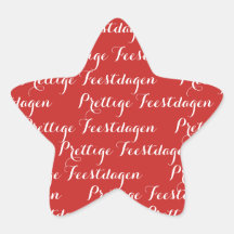 Ster Kerst Texte stickers "Joyeux Jours fériés"