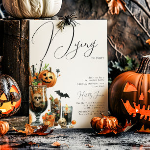 Sterben Um Zu Feiern Erwachsene Halloween-Party Einladung