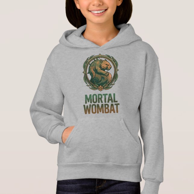 Sterblicher Wombat Hoodie (Vorderseite)