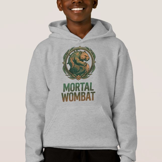 Sterblicher Wombat Hoodie (Vorderseite)