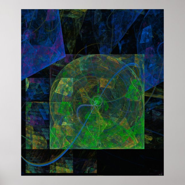 Stereo Punk Flame Fractal Poster (Vorne)