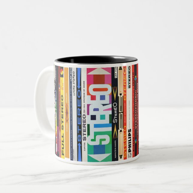 Stereo-Tasse 2 Zweifarbige Tasse (Vorderseite Links)