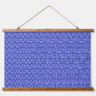 Stereogram 3d Heart Hands blue design hanging art Wandteppich Mit Holzrahmen