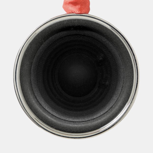 StereoLautsprecher Silbernes Ornament (Vorne)