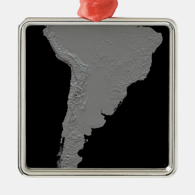 Stereoskopische Sicht Südamerikas Ornament Aus Metall (Vorne)