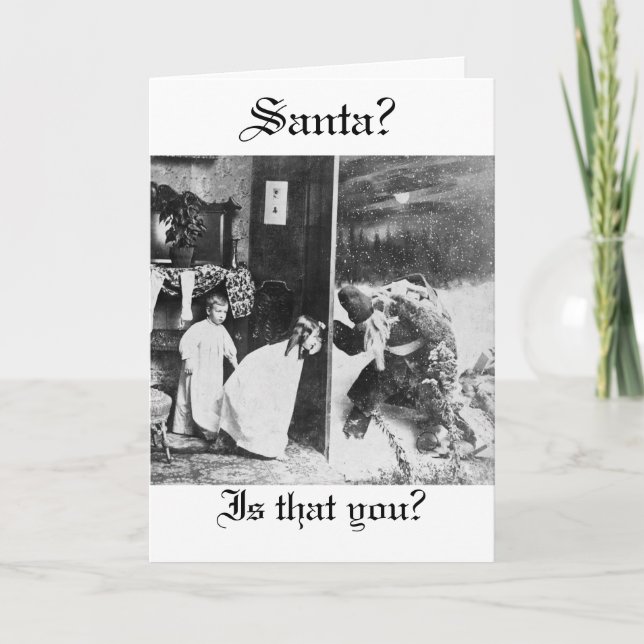 Stereoview - Sankt?  circa 1899 Feiertagskarte (Vorderseite)