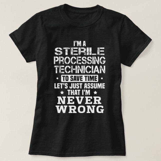 Sterile-Verarbeitungstechniker T-Shirt (Design vorne)