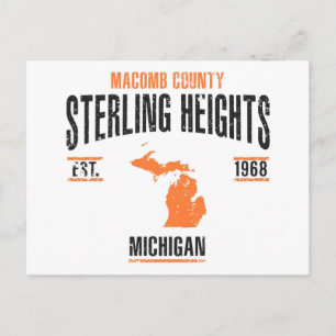 Sterling Heights Postkarte