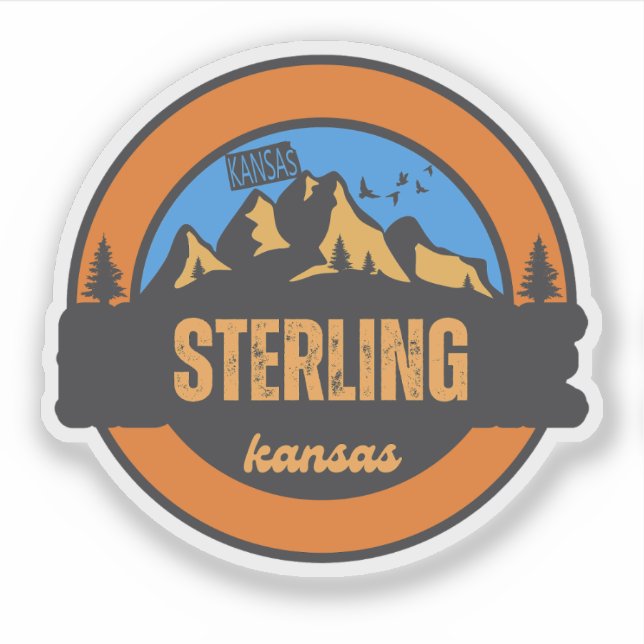 Sterling, Kansas Aufkleber (Vorderseite)