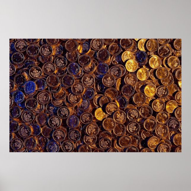 Sterling-Münzen Poster (Vorne)