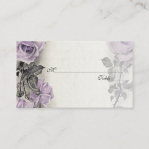 Sterling Silver Rose Wedding Place oder Escort Car Platzkarte