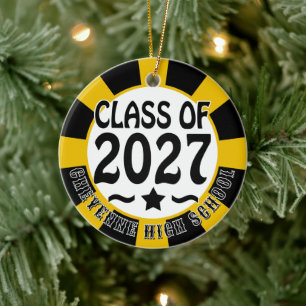 Stern Abschlussjahrgang 2027 Foto Abitur Keramik Ornament
