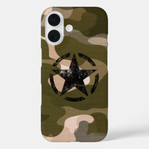 Stern auf Jute Stil iPhone-Hülle iPhone 16 Hülle