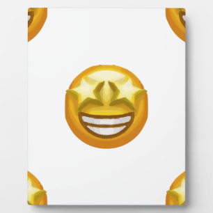 Stern-Augen-Emoji Fotoplatte