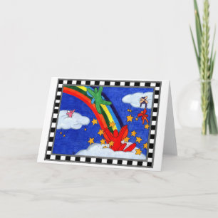 Stern besprüht Gruß-Karte Karte