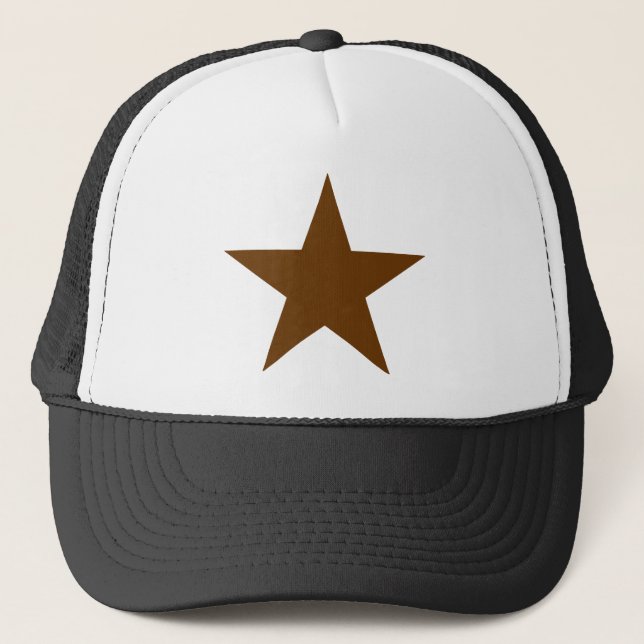 Stern-Brown jGibney die MUSEUM Zazzle Geschenke Truckerkappe (Vorderseite)