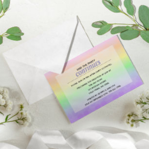 Stern Davids Pastell Ombre Bat Mitzwa After-Party- Einladung