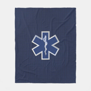 Stern der Leben-Sanitäter-Kohlenstoff-Faser-Art Fleecedecke