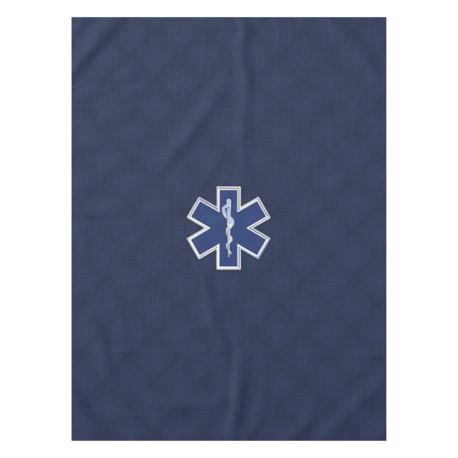 Stern der Leben-Sanitäter-Kohlenstoff-Faser-Art Tischdecke (Vorderseite)