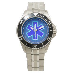 Stern der Leben-Sanitäter-Notärztlichen Bemühun Armbanduhr
