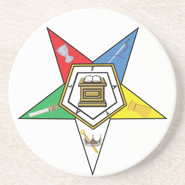 Stern der OES Sandstein Untersetzer (Vorne)