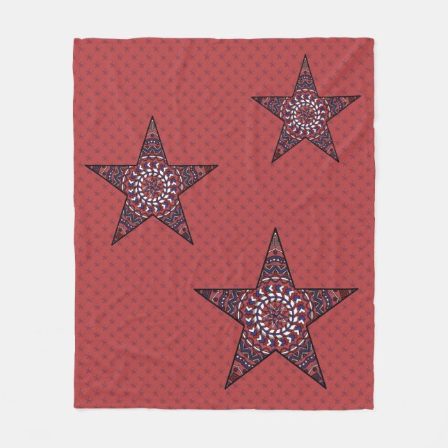 Stern der Unabhängigkeit Fleece Blanket (Vorderseite)