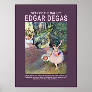 Stern des Balletts von Edgar Degas Poster