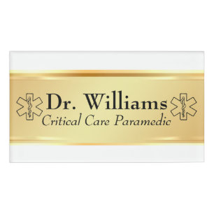 Stern des Lebens EMT Paramedic Personalisierte EMS Namenschild