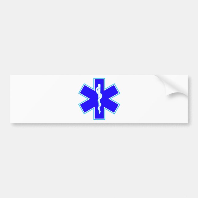 Stern des Lebens (Krankenwagen) Autoaufkleber (Vorne)