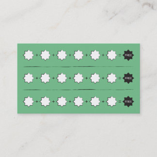 Stern-Durchschlags-Briefmarken-Loyalitäts-Karte Treuekarte