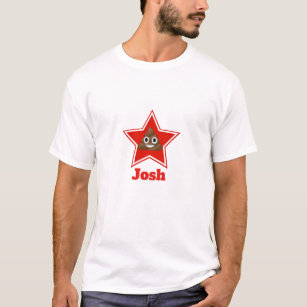 Stern Emoji Poo Personnalised T-Shirt