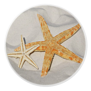 Stern-Fische am Strand Keramikknauf