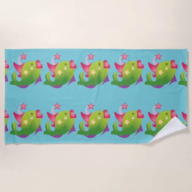 "Stern-" Fische Strandtuch (Vorderseite)