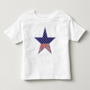 Stern-Flaggen-Kleinkind-Shirt KRW patriotisches Kleinkind T-shirt