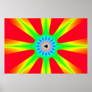 Stern - Fraktal-Plakat Poster